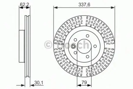 Гальмівний диск ROBERT BOSCH 0986479705