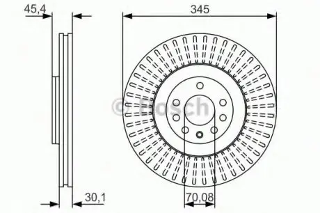 Тормозной диск BOSCH 0986479A24