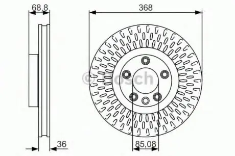 Тормозной диск BOSCH 0986479A33