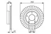 Тормозной диск BOSCH 0986479A42 (фото 2)