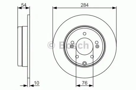 Гальмівний диск BOSCH 0986479A45