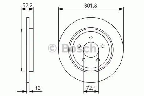 Тормозной диск BOSCH 0986479A53