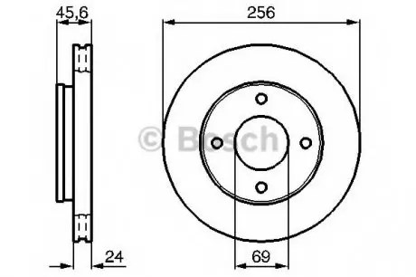 Тормозной диск BOSCH 0986479B83
