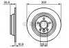 Диск гальмівний (задній) Ford Focus/Galaxy/Kuga/Mondeo 08-/Range Rover 11- (302x11) BOSCH 0 986 479 B94