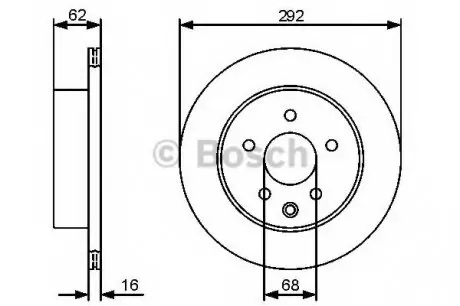 Тормозной диск BOSCH 0986479C12