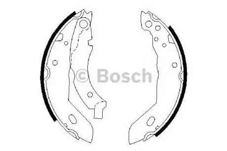 Комплект тормозных колодок BOSCH 0986487084