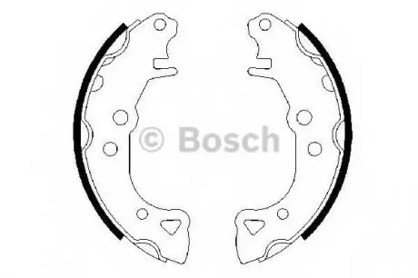 Комплект тормозных колодок BOSCH 0986487252
