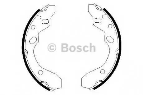 Гальмівні колодки барабанні MAZDA 323 \'\'>>00 BOSCH 0986487417