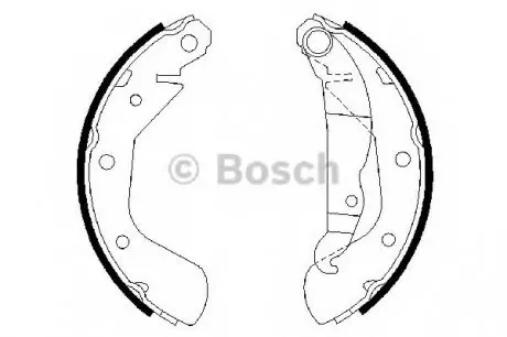 Комплект тормозных колодок BOSCH 0986487613
