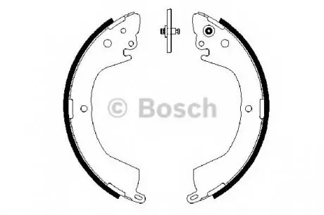 Комплект гальмівних колодок BOSCH 0986487684