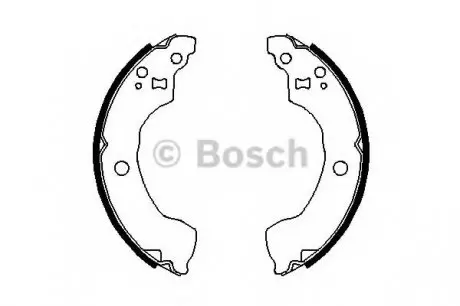 Комплект гальмівних колодок BOSCH 0986487691