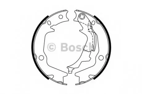 Гальмівні колодки, барабанні BOSCH 0986487768