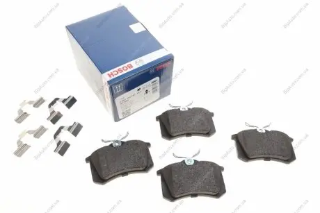 Комплект тормозных колодок, дисковый тормоз BOSCH 0986494597