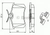 Комплект гальмівних колодок, дискове гальмо BOSCH 0986494600 (фото 1)