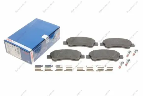 Фото 1 - комплект тормозных колодок, дисковый тормоз BOSCH 0986494604 Комплект тормозных колодок, дисковый тормоз BOSCH 0986494604 (фото 1)