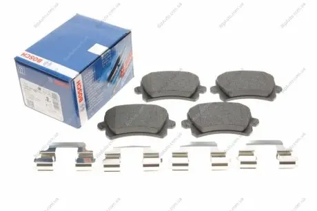 Комплект тормозных колодок, дисковый тормоз BOSCH 0986494626