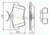 Комплект тормозных колодок, дисковый тормоз BOSCH 0986494640 (фото 1)