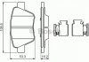 Комплект гальмівних колодок, дискове гальмо BOSCH 0986494643 (фото 1)