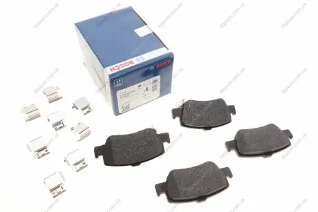 Комплект тормозных колодок, дисковый тормоз BOSCH 0986494651