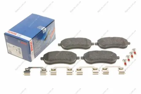 Комплект гальмівних колодок, дискове гальмо BOSCH 0986494667