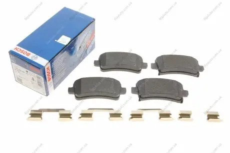 Комплект тормозных колодок, дисковый тормоз BOSCH 0986494668 (фото 1)