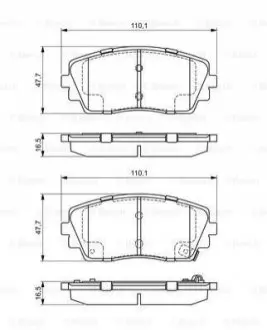 Тормозные колодки, дисковые. 0 986 494 688 BOSCH 0986494688