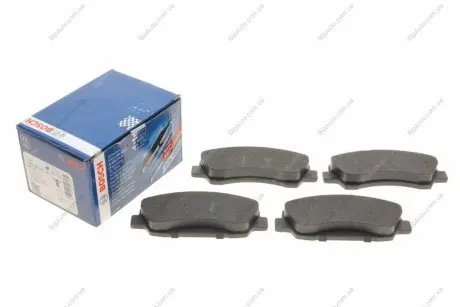 Тормозные колодки дисковые CITROEN/PEUGEOT C-Elysee/C4Cactus/301/308 F'1.2-2.013>> BOSCH 0986494713