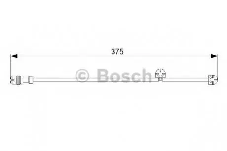 Сигнализатор, износ тормозных колодок BOSCH 1987473024