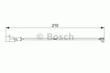 Сигналізатор, знос гальмівних колодок BOSCH 1987474520