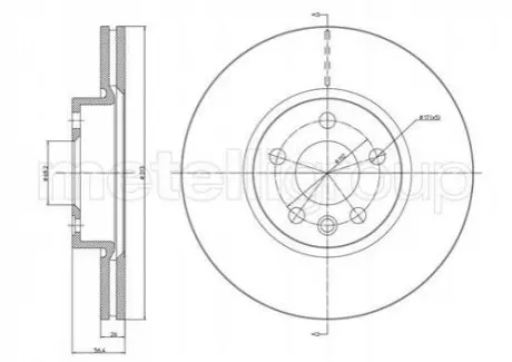 Тормозной диск CIFAM 800792 (фото 1)