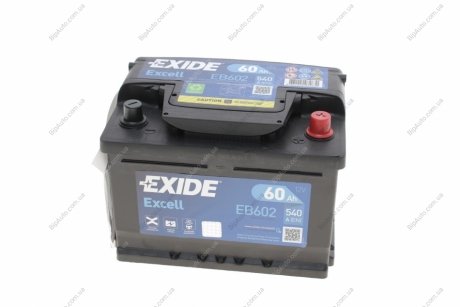Стартерная аккумуляторная батарея, Стартерная аккумуляторная батарея EXIDE EB602 (фото 1)