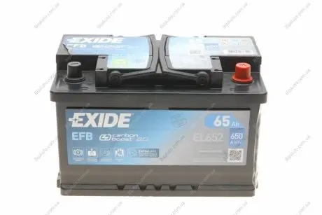 Стартерна батарея (акумулятор) EXIDE EL652