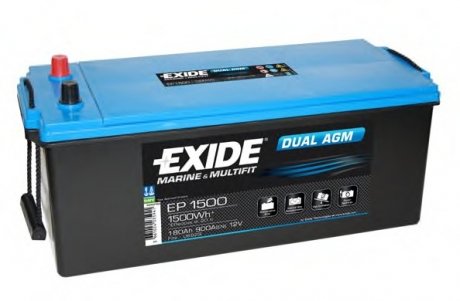 Стартерная аккумуляторная батарея EXIDE EP1500 (фото 1)