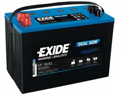 Стартерная аккумуляторная батарея EXIDE EP900
