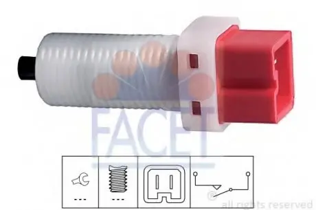 Вимикач ліхтаря сигналу гальмування FACET 71191