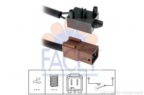 Выключатель, привод сцепления (Tempomat) FACET 71219 (фото 1)