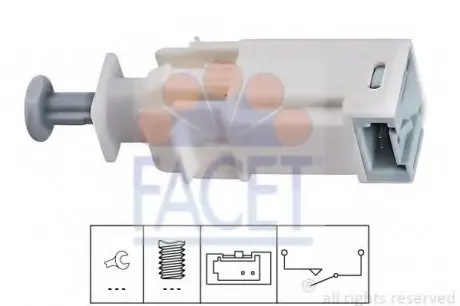 Выключатель, привод сцепления (Tempomat) FACET 71226