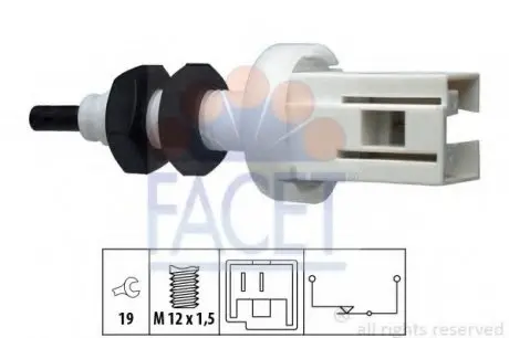 Выключатель фонаря сигнала торможения FACET 71250
