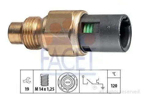Термівимикач, сигнальна лампа охолоджуючої рідини FACET 74048