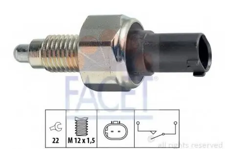 Датчик заднього ходу MB A(W168.169) 97-12/ B(W245) 05-11/ Vaneo 02-05 7.6252 FACET 76252