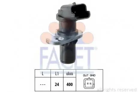 Датчик положення колінвала Citroen Berlingo / Peugeot Partner 1.6 i 00-> 9.0305 FACET 90305