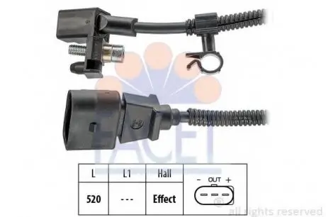 Датчик колінвала VW Polo 1.0/1.4 95-01 9.0445 FACET 90445
