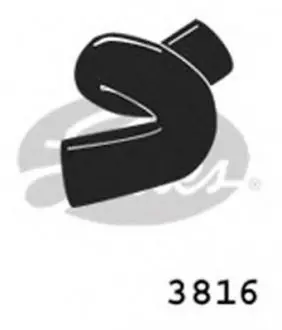 Шланг радиатора Gates 3816