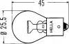 Автолампа Behr Standard P21W BAY15s 21 W прозрачная HELLA 8GA002073121 (фото 2)
