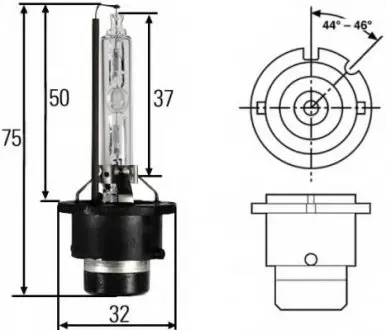 Лампа розжарювання, основна фара, Лампа розжарювання HELLA 8GS007949311