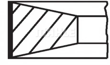 Комплект поршневих кілець MAHLE MAHLE / KNECHT 21309N0