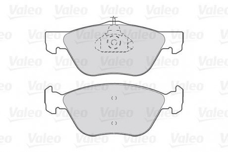Комплект тормозных колодок, дисковый тормоз Valeo 301023 (фото 1)