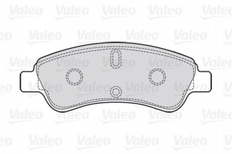 Комплект тормозных колодок, дисковый тормоз Valeo 301464 (фото 1)