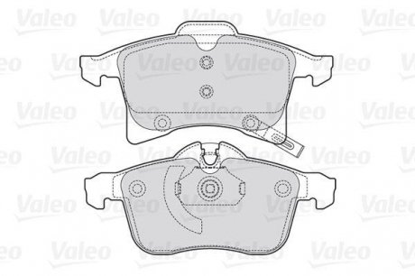 Комплект тормозных колодок, дисковый тормоз Valeo 301860 (фото 1)