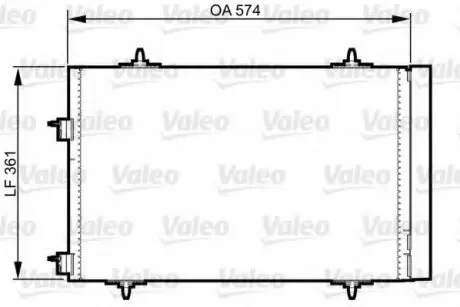 Конденсатор, кондиціонер Valeo 814365